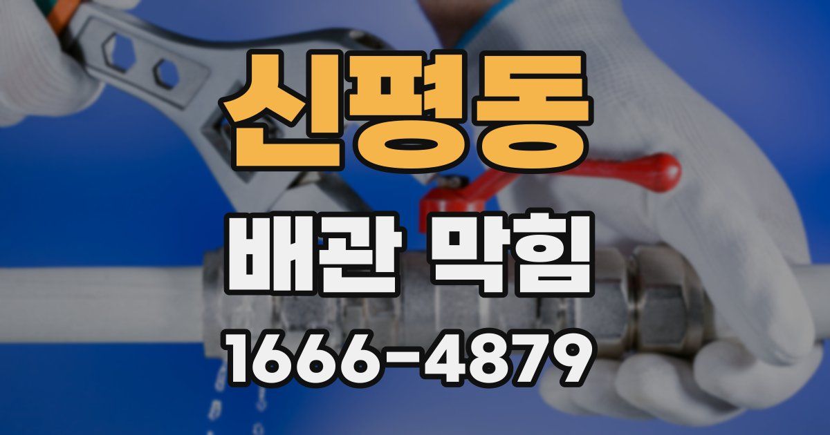 신평동 배관 막힘