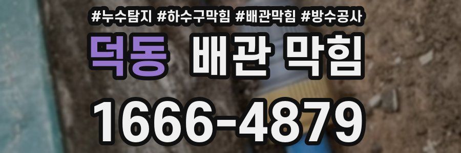 덕동 배관 막힘