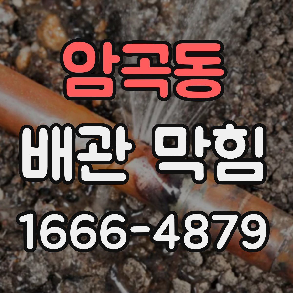 암곡동 배관 막힘