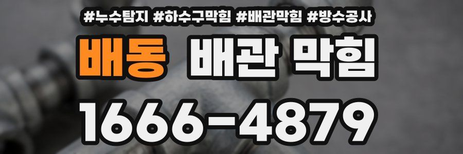배동 배관 막힘