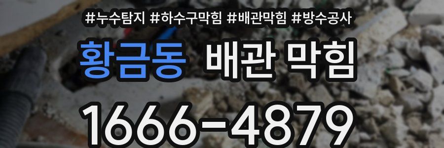 황금동 배관 막힘