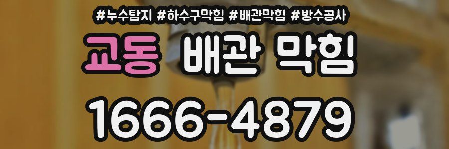 교동 배관 막힘