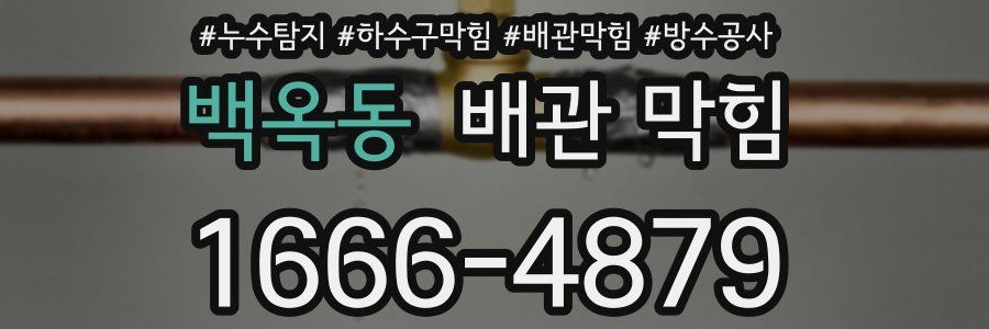 백옥동 배관 막힘