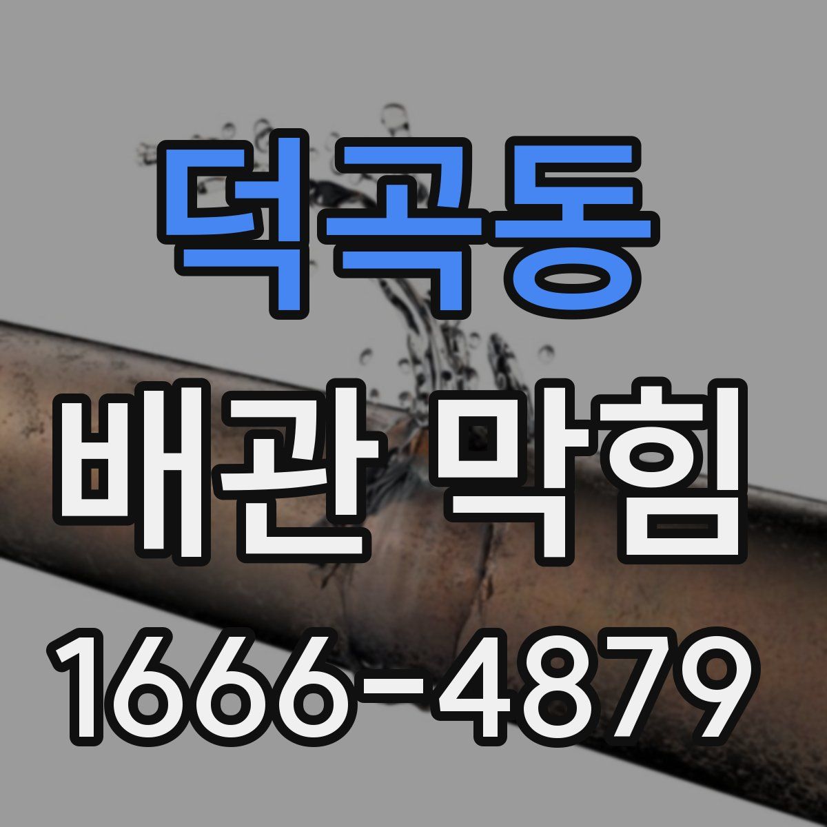 덕곡동 배관 막힘