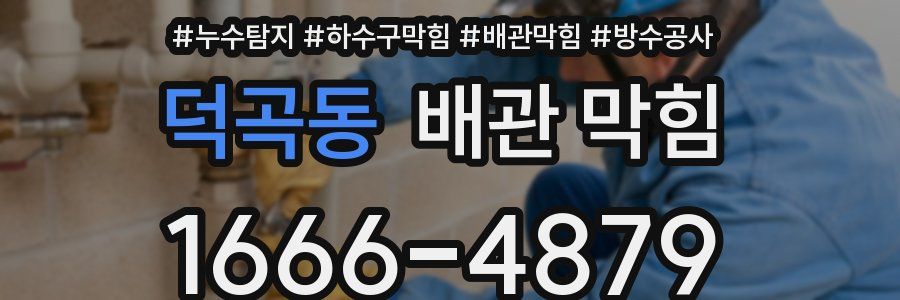덕곡동 배관 막힘