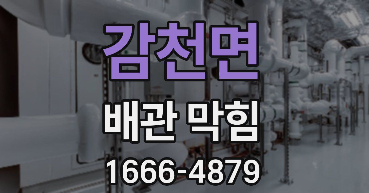 감천면 배관 막힘