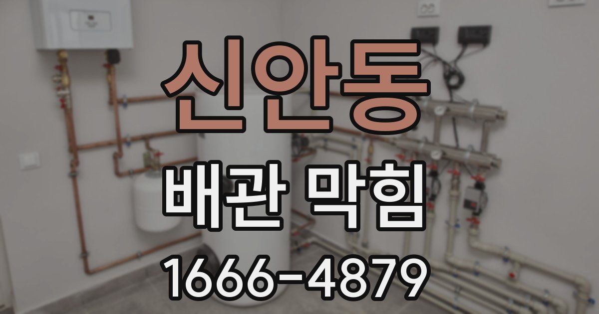 신안동 배관 막힘
