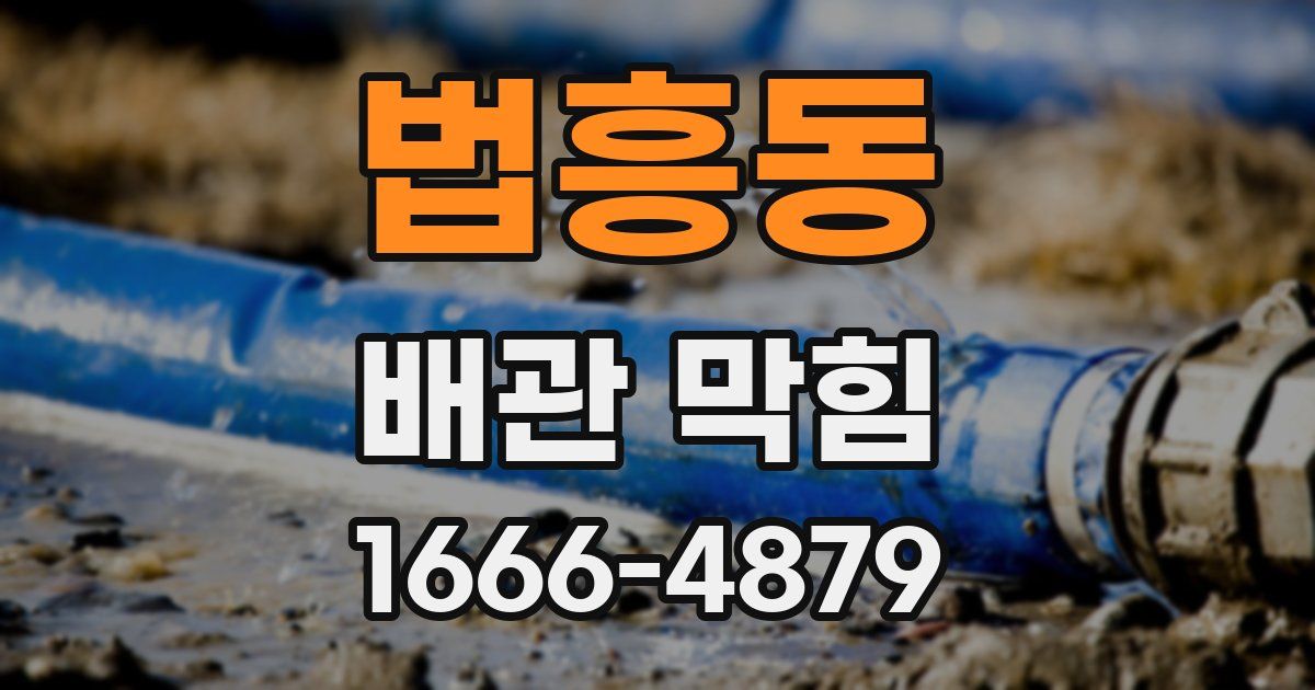 법흥동 배관 막힘