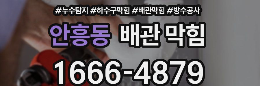 안흥동 배관 막힘