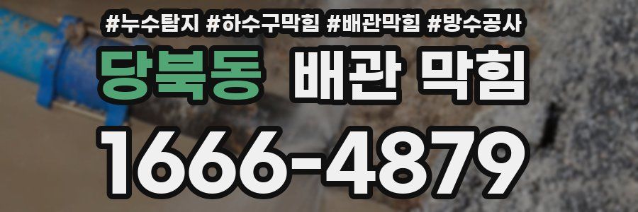 당북동 배관 막힘