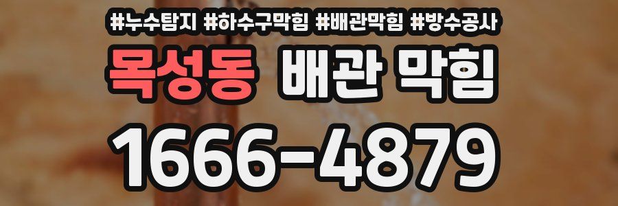 목성동 배관 막힘