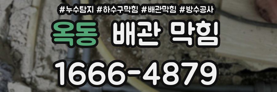옥동 배관 막힘