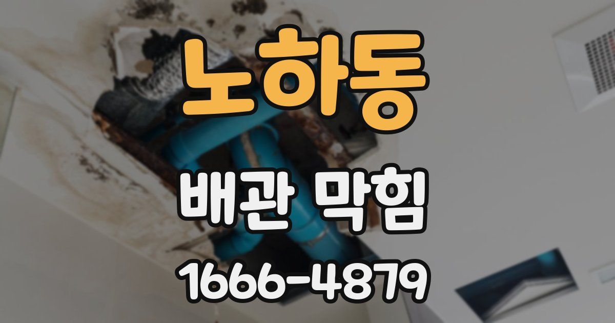 노하동 배관 막힘