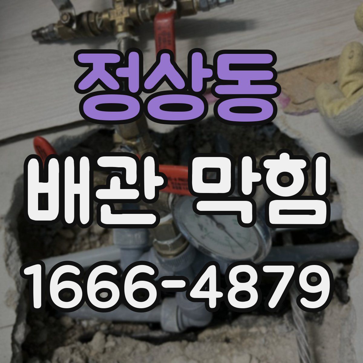 정상동 배관 막힘