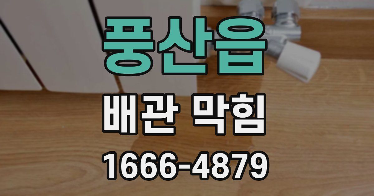 풍산읍 배관 막힘
