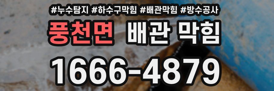 풍천면 배관 막힘