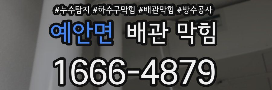 예안면 배관 막힘