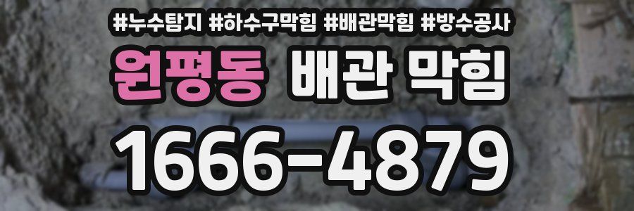 원평동 배관 막힘