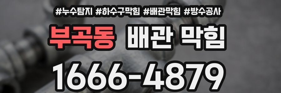 부곡동 배관 막힘