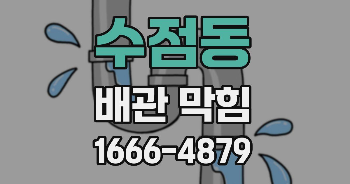 수점동 배관 막힘
