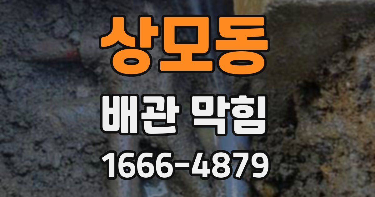 상모동 배관 막힘