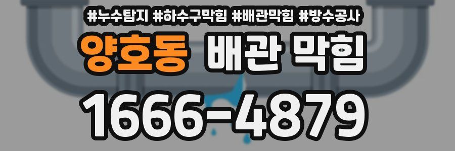 양호동 배관 막힘