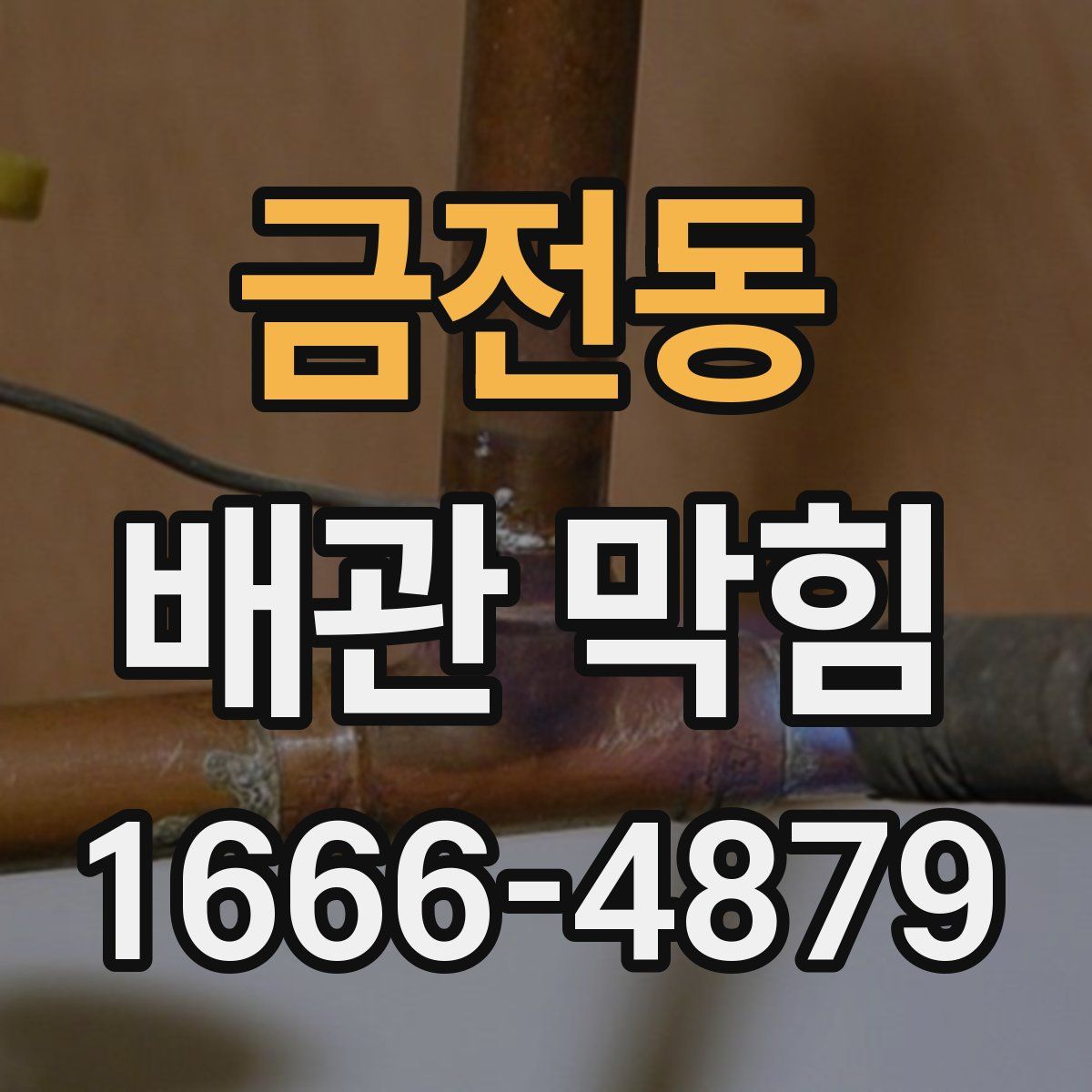 금전동 배관 막힘