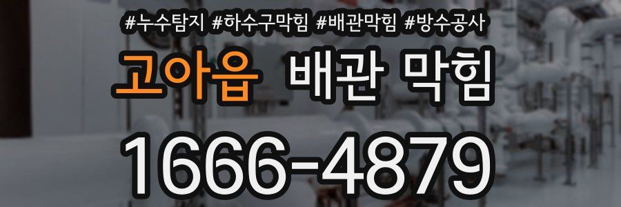 고아읍 배관 막힘