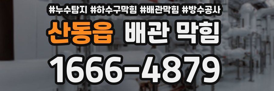산동읍 배관 막힘