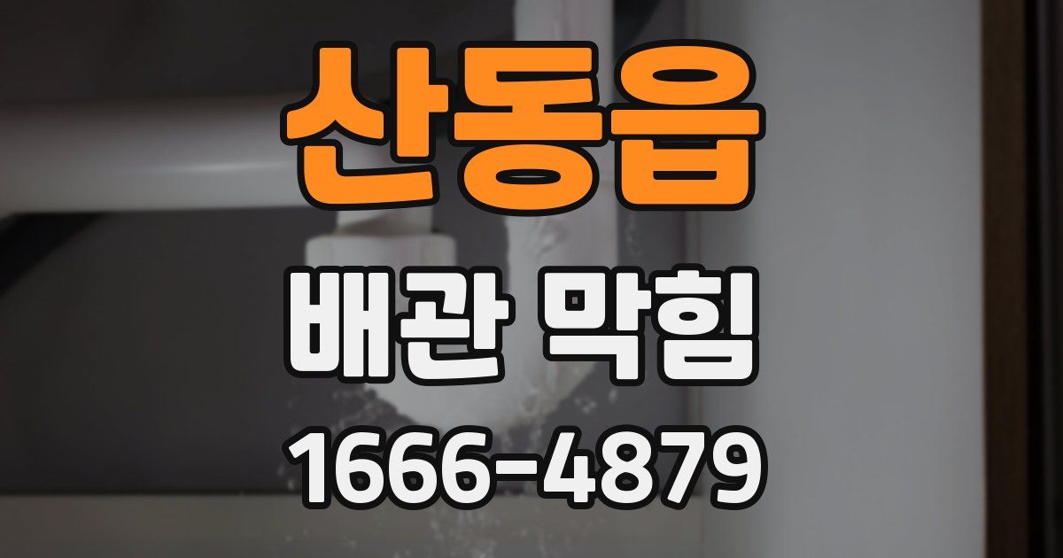 산동읍 배관 막힘