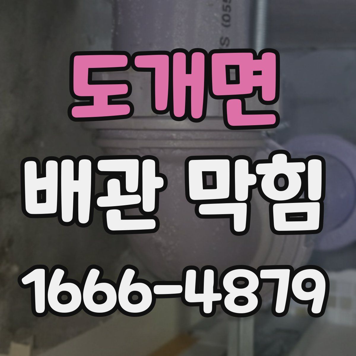 도개면 배관 막힘