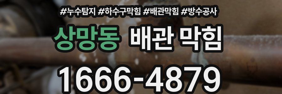 상망동 배관 막힘