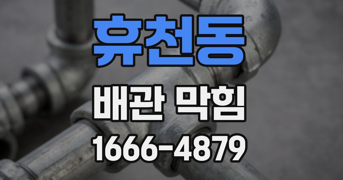 휴천동 배관 막힘