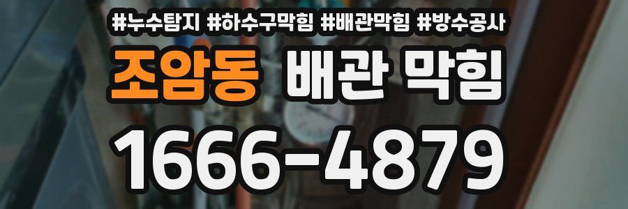 조암동 배관 막힘