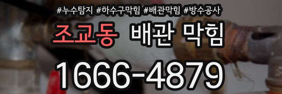 조교동 배관 막힘
