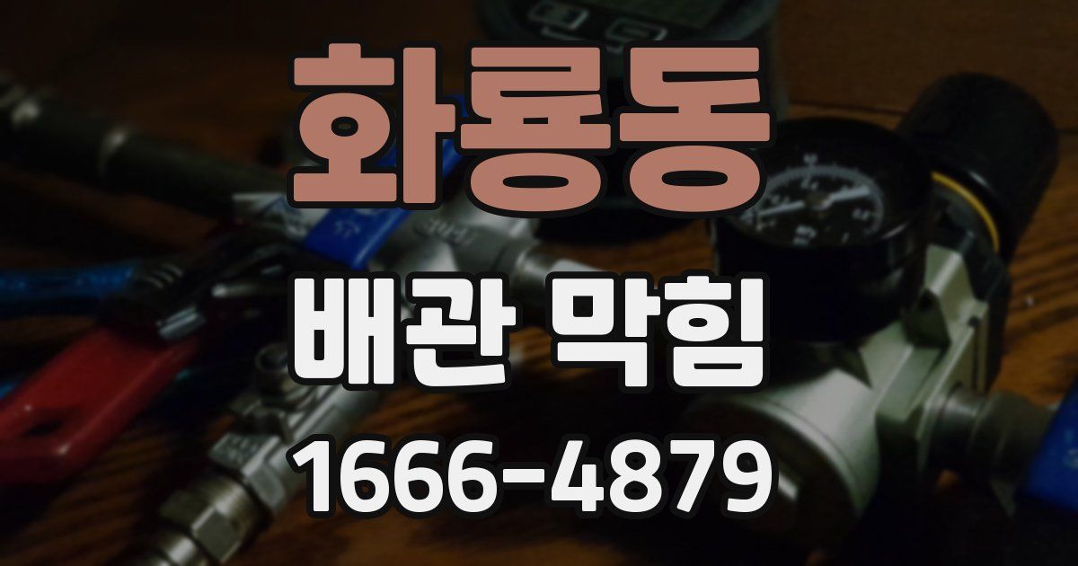 화룡동 배관 막힘