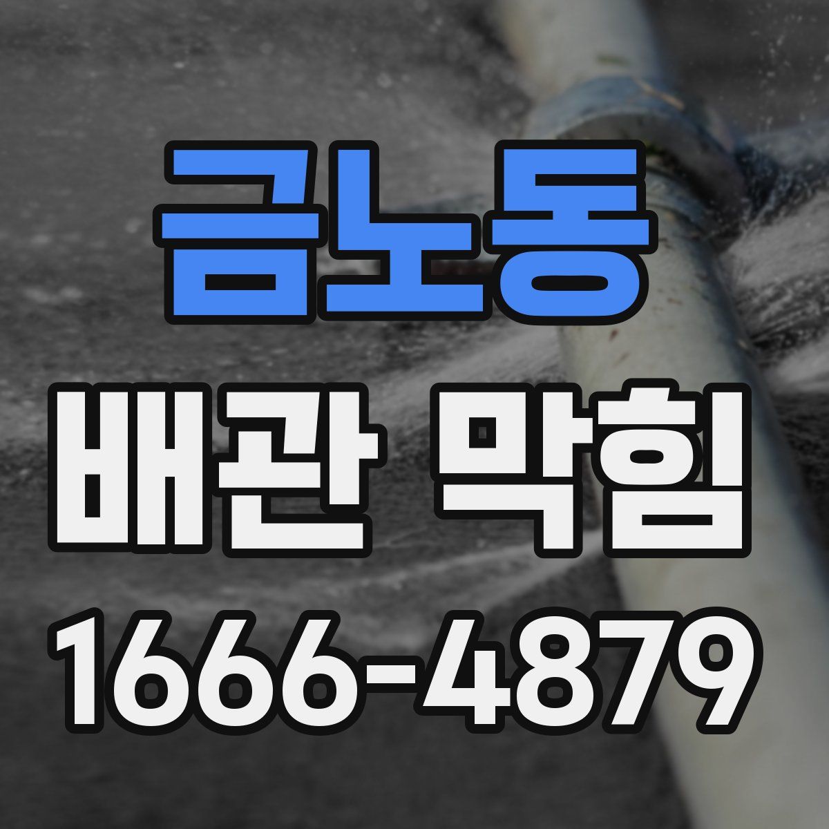 금노동 배관 막힘