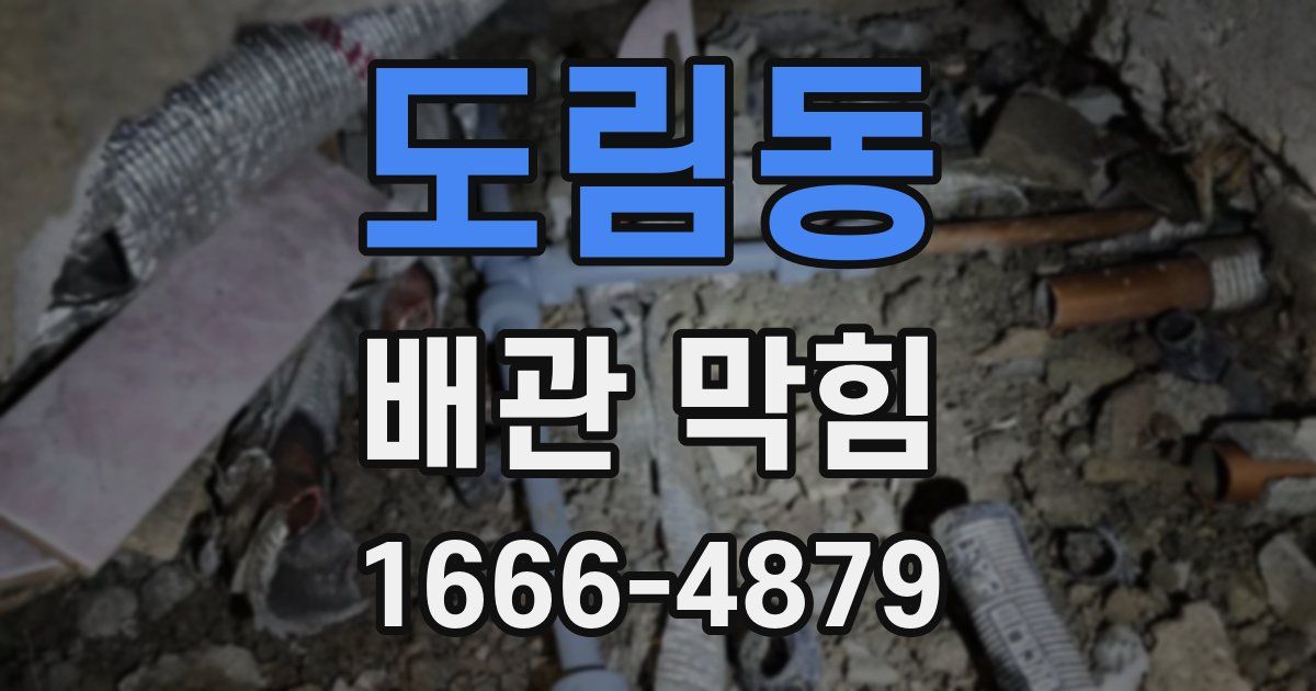 도림동 배관 막힘