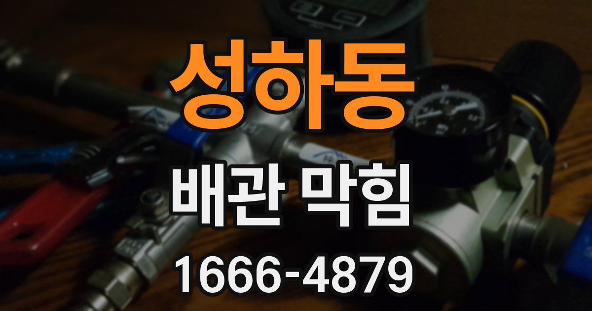 성하동 배관 막힘