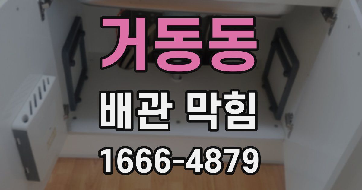 거동동 배관 막힘