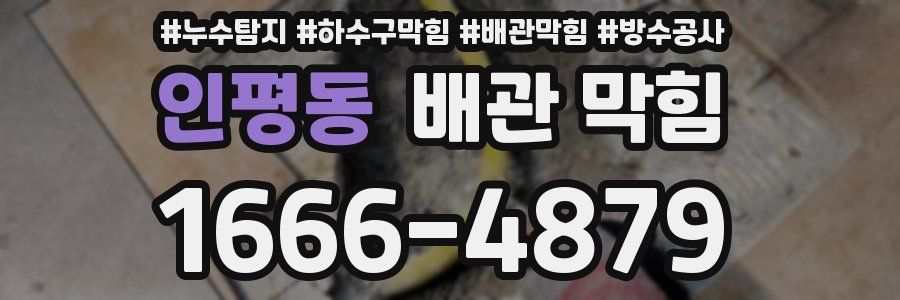 인평동 배관 막힘