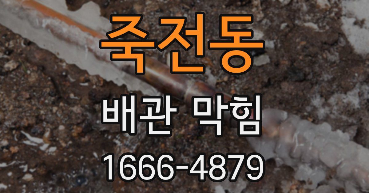 죽전동 배관 막힘