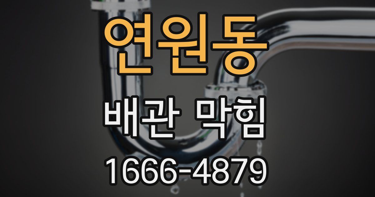 연원동 배관 막힘