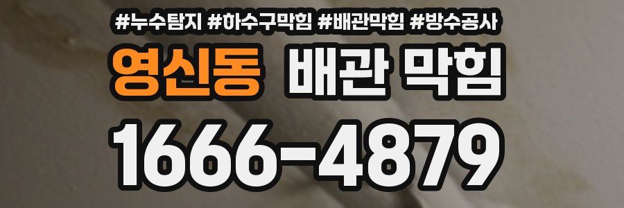 영신동 배관 막힘