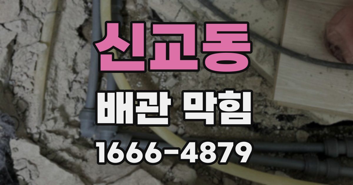 신교동 배관 막힘