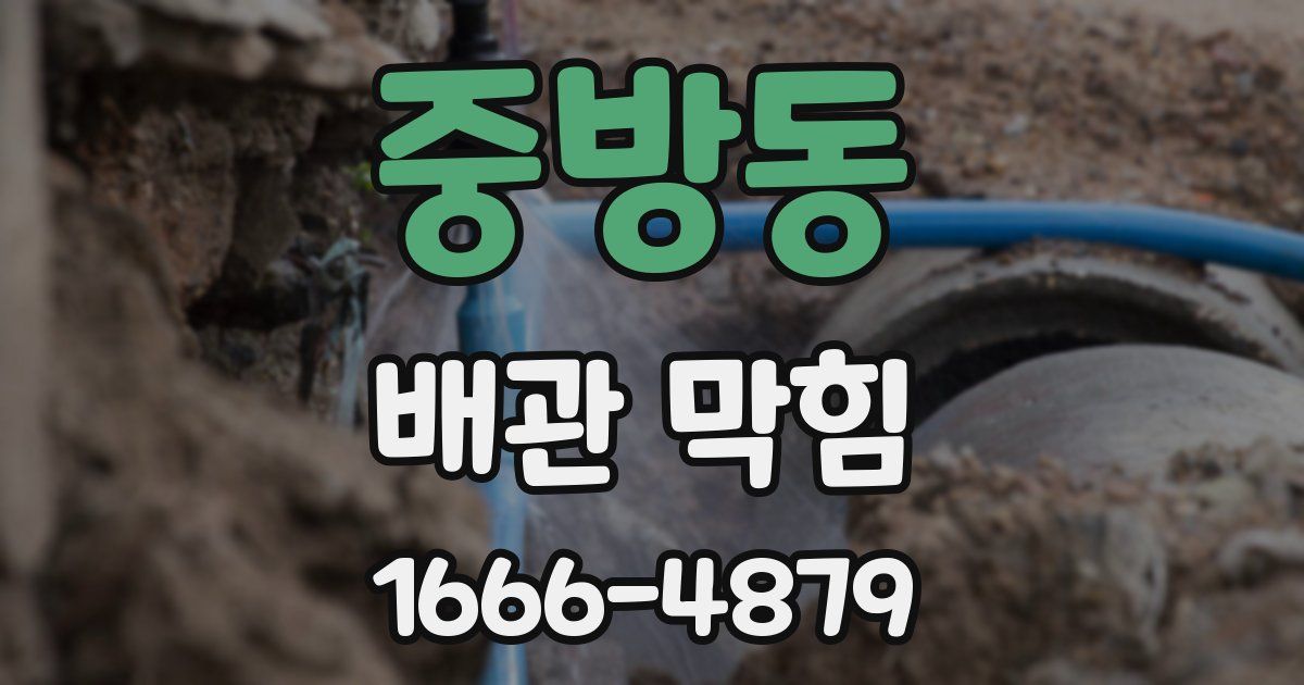 중방동 배관 막힘