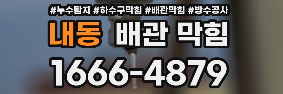 내동 배관 막힘
