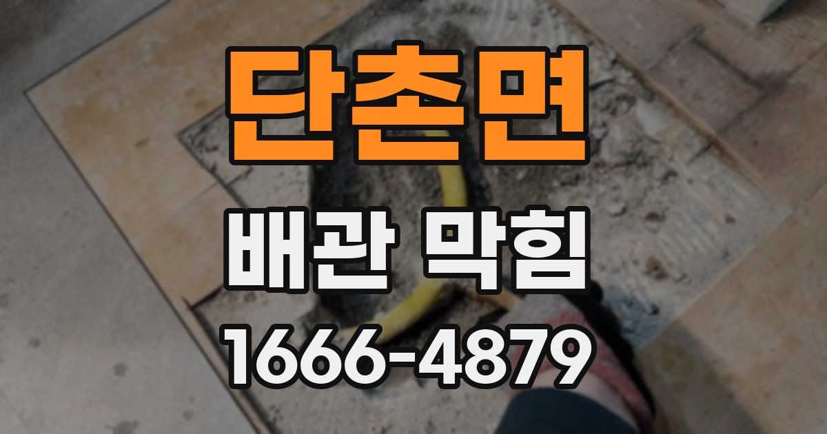 단촌면 배관 막힘