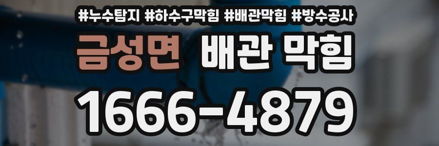 금성면 배관 막힘