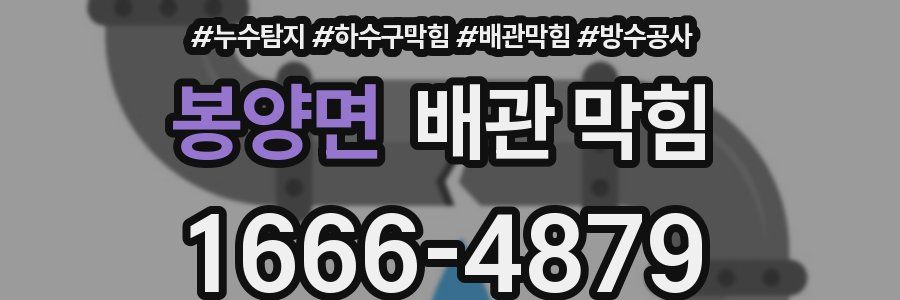 봉양면 배관 막힘